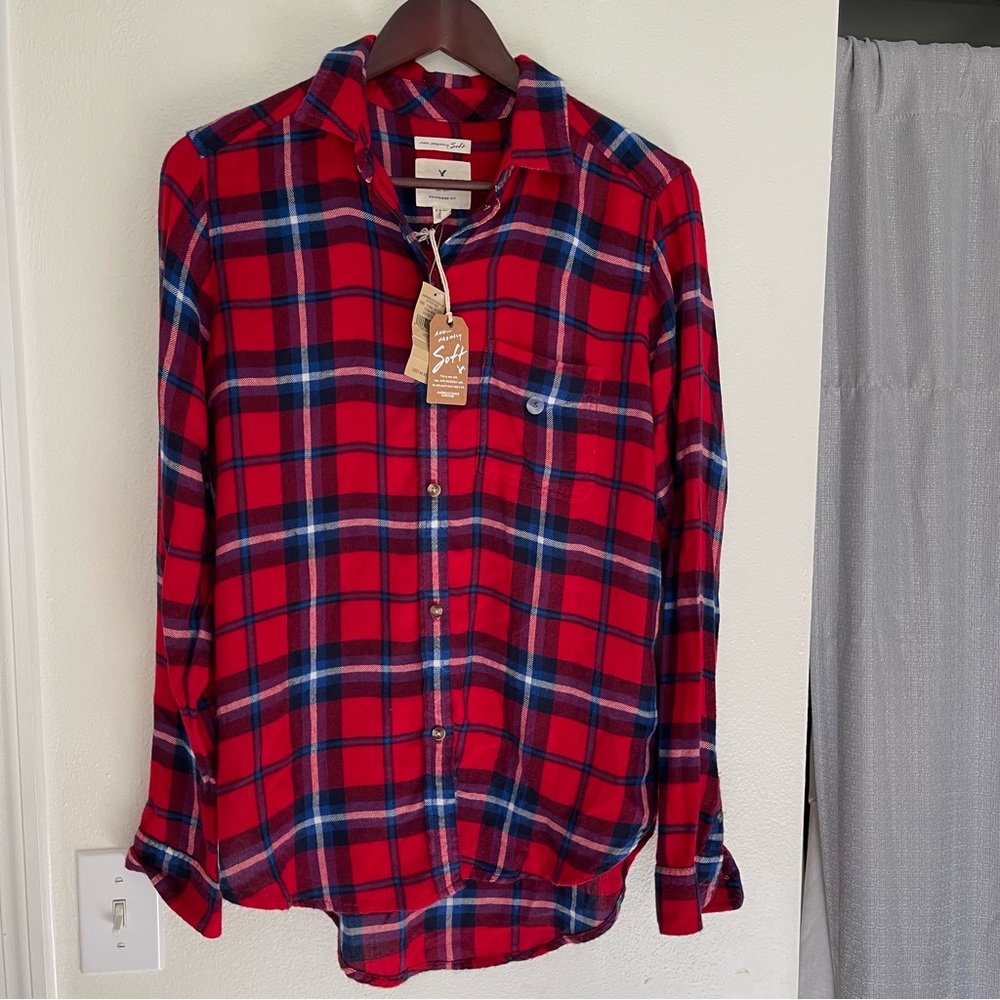 AEO | Loose Boyfriend Fit Button Down